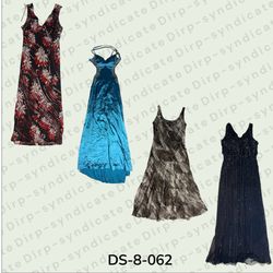 Y2K Poly Maxi Dress – Trendy 2000s-Inspired Long B..