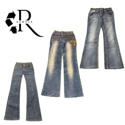 Y2K Cyber Girl Era Denim Jeans RW-2459