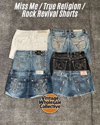 🔴 Miss Me / True Religion / Rock Revival Shorts -..