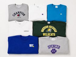 Champion sweatshirts.