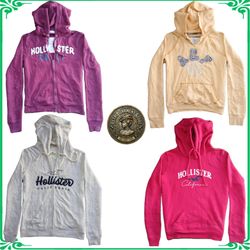 Hollister Abercrombie Y2K Vintage Zip Up Pullover ..