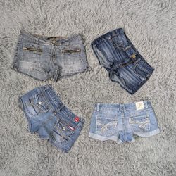 ***Y2K Denim Micro Shorts Wholesale