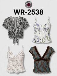 Y2k tops floraux WR-2538