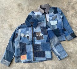 Upcycled Levi’s Denim Patchwork Jacket