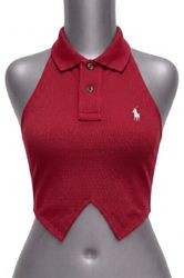 Upcycle Ralph Lauren Halter Neck Top (Dv-9-63)