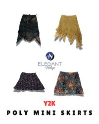 Y2K Poly Midi Skirts - EV1723