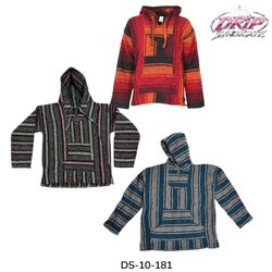 Gestreifte Baja Poncho Hoodies (DS-10-181)