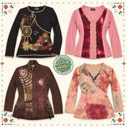 Retro Bohemian Artwear, Lace & Earthy Statement To..