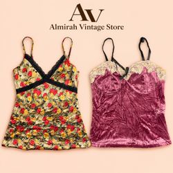 Velvet Camisoles and Lace Up in bulk