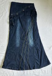 Y2K Denim Maxi Skirts B # 383