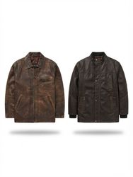 (FV-2763) Vintage Leather Jacket Wholesale Bundle ..