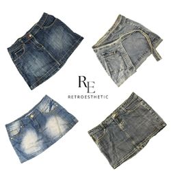 Y2K NYC IT GIRL DENIM MINI SKIRT RE-3659