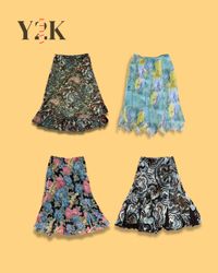 Y2K Floral & Leopard Print Skirt Bundle (Yv-812)