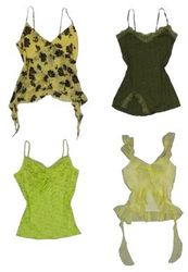 Y2K Forest Aesthetic Cami Tops