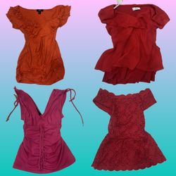 Y2K Rust Printed Tops (RS-79)