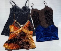 fashion velvet cami top