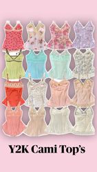 Y2K Cami Tops #061026