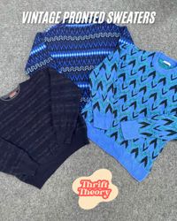 🔴Vintage Printed Sweaters - (11/10)