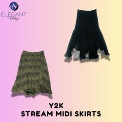 Y2K Stream Midi Röcke - EV1549