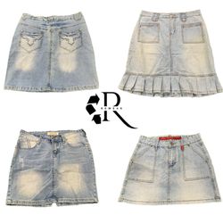 Y2K NYC IT GIRL DENIM MIDI SKIRT RW-2454
