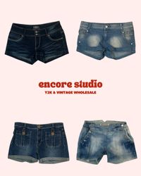 Y2K Britney Era Micro Mini Denim Shorts (ES#52)