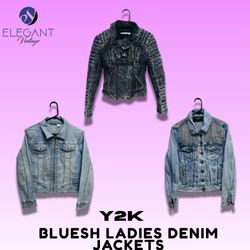 Y2K Bluesh Vestes en Jean pour Femmes - EV1447