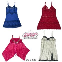 Satin Glow Slip Dress für mühelose Nächte (DS-9-63..