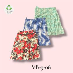Y2K Printed Cotton Skirt Wholesale Bundle – 10 Pie..