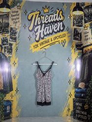 TH000078 Animal Print Lace Trimmed Camisoles