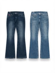 (FV-2243) Y2K Low Rise Denim Jeans