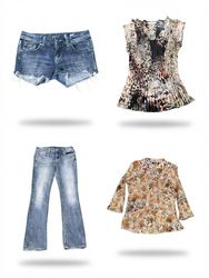(FV-2229) Y2K Boho Mix Tops & MissMe Jeans