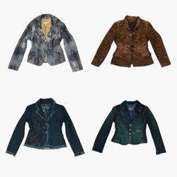 Y2K Embellished Electric Statement Blazers