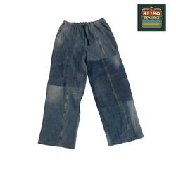 Upcycled Denim Patchwork Pants
