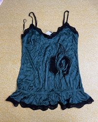 TH385 Vintage 2000s Y2K Mesh Top – Sheer Layering ..
