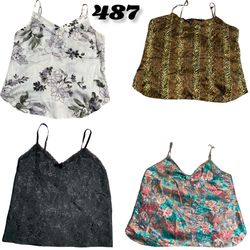 Printed Cami Tops (brands) Nine West & Dynamite et..