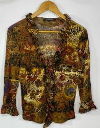 Y2k full sleeve blouse