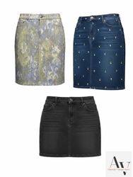 Denim Midi Skirts