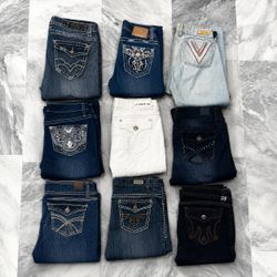Y2K Embroidered Jeans