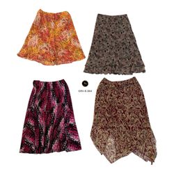 8. Women’s Pleated Poly Skirt – Authentic Vintage ..