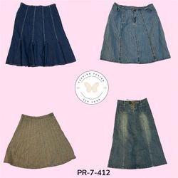 Women’s Y2K Denim Maxi Skirt – Vintage Streetwear ..