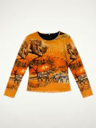 Women's Printed and Sheer Blouses