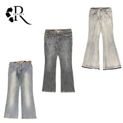 Y2K Unique Denim Flare Jeans RW-2638