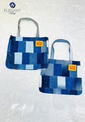 UPCYCLED Levis Patchwork Denim Bag - EVR0363