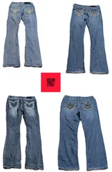 BUNDLE NUMBER #030 DESIGNER Y2K INSPIRED JEANS BRA..
