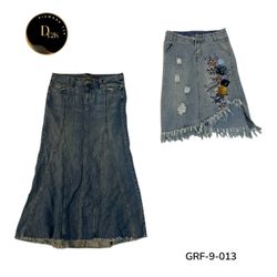 Y2K Denim Maxi Skirt | Vintage Women’s Long Skirt ..