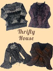 Y2K Vintage Sheer Essentials Tops(TH/792)