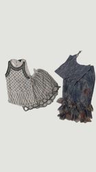 Y2k Matching Sets Floral and Sequin Blouses and Sk..