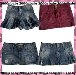 Dollhouse drop:denim mini skirt-190
