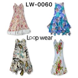 Y2K Fairycore Watercolor Floral Slip Dresses