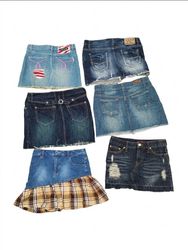 Crazy Girl Energy Distressed Denim Mini Skirt
(VM-..